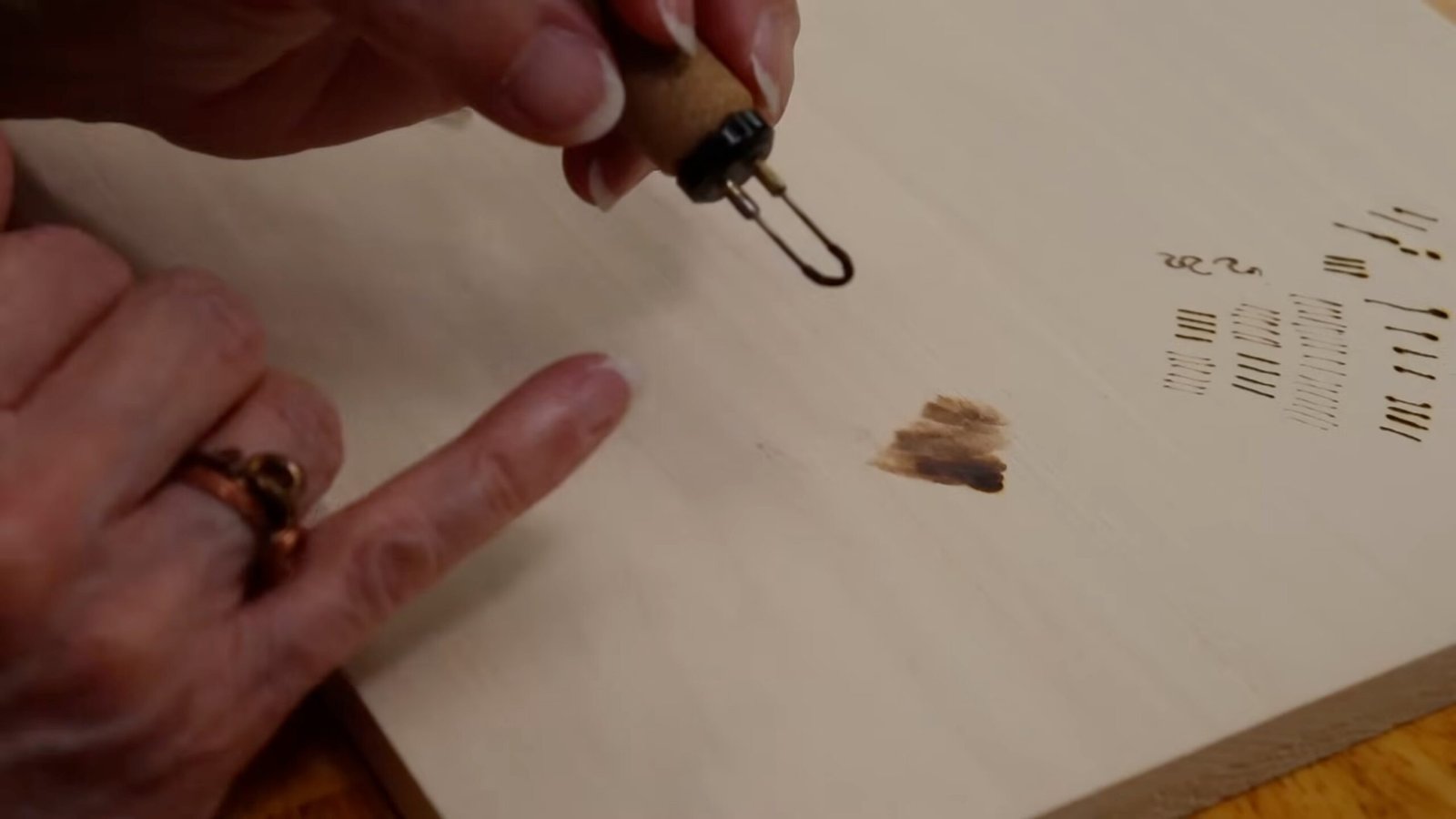 Blotchy shading on wood
