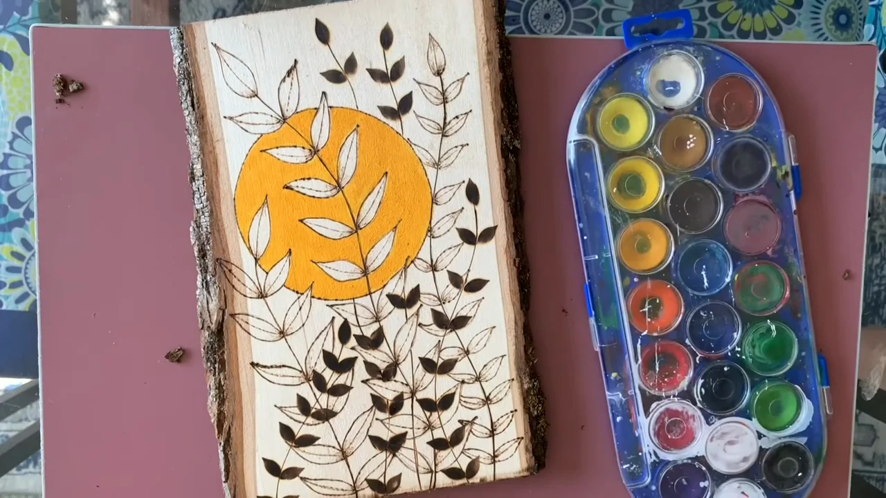 How to Add Color to Pyrography: Watercolor, Pencils and More