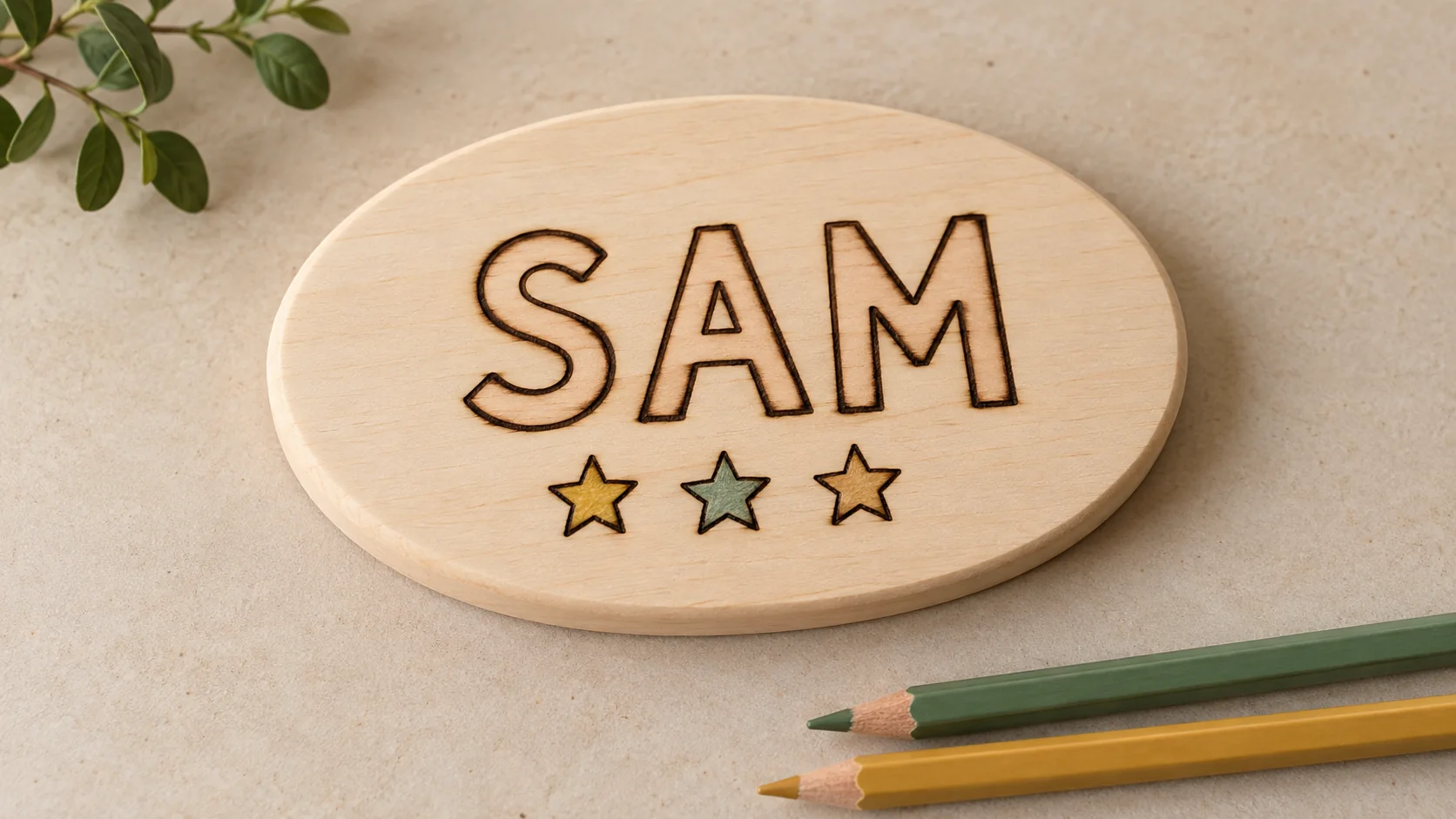 Wood-Burned Name Plaque for a Child’s Room: Step-by-Step Guide